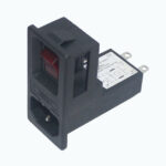 Power Line Filter With IEC 320 C 14 PLUG, POWER SUPPLY SWITCH & FUSE SAK-382